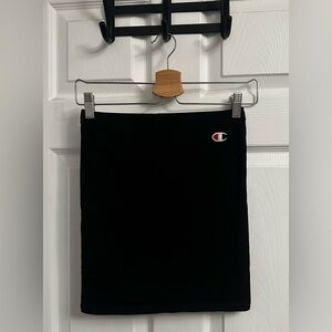 Champion Black Mini Skirt with Small Logo